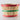 Natural with Red & Green Colored Bands Wooden Basket - Half Bushel