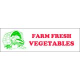 Banner ''Farm Fresh Vegetables'' - 3' x 10'