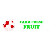 Banner ''Farm Fresh Fruit'' - 3' x 10'