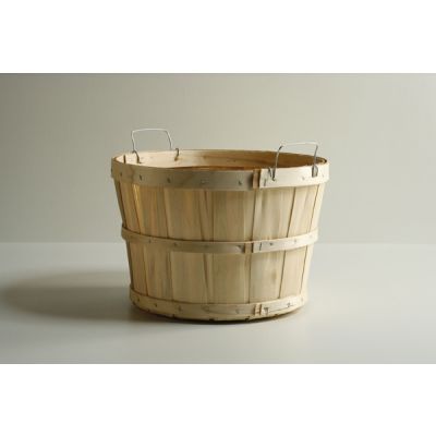 1/2 Bushel Wood Basket w/Handles (12 pack) - Glacier Valley Enterprises