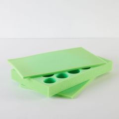 20 Count Foam Gift Carton Set- Insert & Pads - Green        