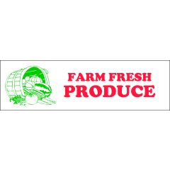 Banner ''Farm Fresh Produce'' - 3' x 10'