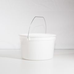 4 Quart U-Pick Plastic Pail - Wire Handle