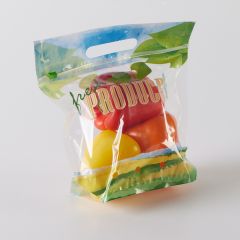 2# Printed Pouch Bag with Slider Zipper-Vented-Fresh Produce