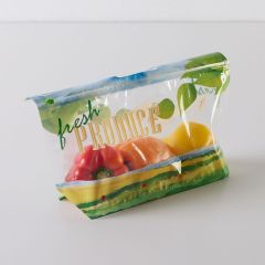 3# Printed Pouch Bag with Slider Zipper-Vented-Fresh Produce