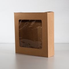 Window Pie Box - Kraft