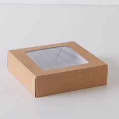 Window Pie Box - Kraft