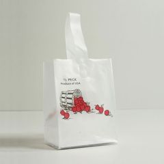 Plastic Tote Bag Half Peck - Apple Design