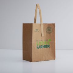 Poly-Lined Kraft Paper Tote Bags