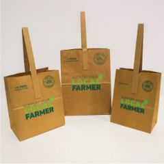 Poly-Lined Kraft Paper Tote Bags