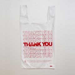 Large Check-Out T-Shirt Bag - Thank You Print               