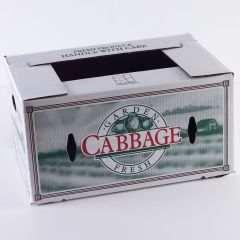 50lb Cabbage Carton - Cascaded                              