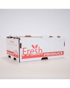 #7006 - 25Lb Peach/Tomato Carton - Gap Top