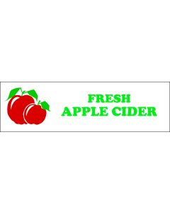 Banner ''Fresh Apple Cider'' - 3' x 10'
