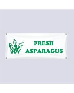 Banner ''Fresh Asparagus'' - 3' x 10'