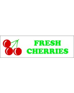 Banner ''Fresh Cherries'' - 3' x 10'