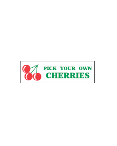 Banner ''P.Y.O. Cherries'' - 3' x 10'