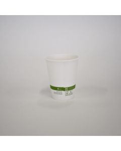 8oz Hot Beverage Cup - Compostable - White Color