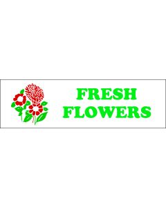 Banner ''Fresh Flowers'' - 3' x 10'