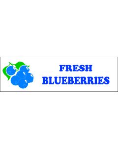 Banner ''Fresh Blueberries'' - 3' X 10'