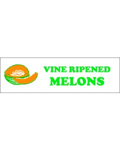 Banner ''Vine Ripened Melons'' - 3' X 10'