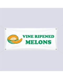 Banner ''Vine Ripened Melons'' - 3' X 10'