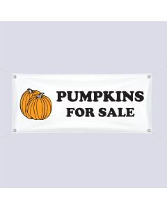 Banner ''Pumpkins For Sale'' - 3' X 10'