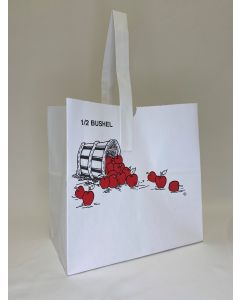 Paper Handle Bag Half Bushel - Apple - no country of origin