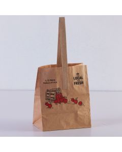 Kraft Apple Wet Strength Bag - Eat Local, Eat Fresh - Produce of USA