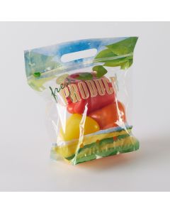 2# Printed Pouch Bag with Slider Zipper-Vented-Fresh Produce