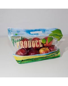 3# Printed Pouch Bag with Slider Zipper-Vented-Fresh Produce