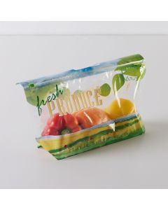 3# Printed Pouch Bag with Slider Zipper-Vented-Fresh Produce