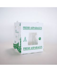 11 lb Asparagus Plastic Shipper - Stock Design 1pc 11"