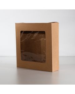 Window Pie Box - Kraft
