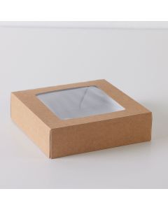 Window Pie Box - Kraft