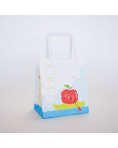 Paper Double Handle Bag Half Peck - Juicy Red Apple