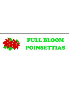 Banner ''Full Bloom Poinsettias'' - 3' X 10'