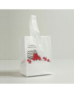 Plastic Tote Bag Half Peck - Apple Design