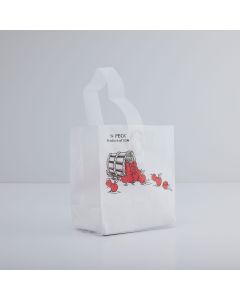 Plastic Tote Bag Quarter Peck - Apple Design