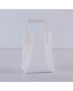 Plastic Tote Bag Half Peck - 2 Tri-Fold Handles