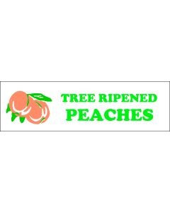 Banner ''Tree Ripened Peaches'' - 3' X 10'