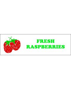R1 Banner ''Fresh Raspberries'' - 3' X 10'