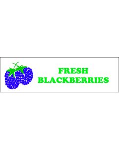 Banner ''Fresh Blackberries'' - 3' x 8'