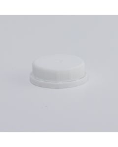 Rigid Plastic Cider Caps - White