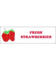 Banner ''Fresh Strawberries'' - 3' X 10'
