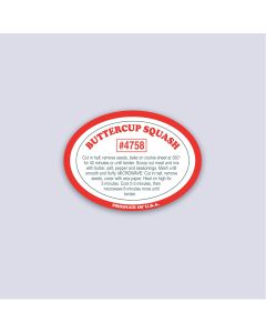 Oval Squash Label-Buttercup   U.S.A.