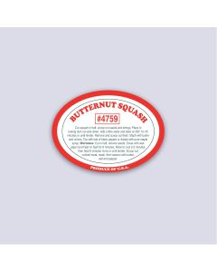 Oval Squash Labels-Butternut   U.S.A.