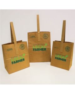Poly-Lined Kraft Paper Tote Bags