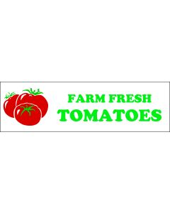 Banner ''Farm Fresh Tomatoes'' - 3' X 10'