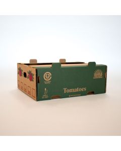 20lb Tomato Carton - Green & Red Print